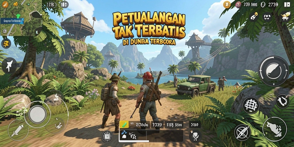 Screenshot gameplay menampilkan aksi seru dalam dunia terbuka.