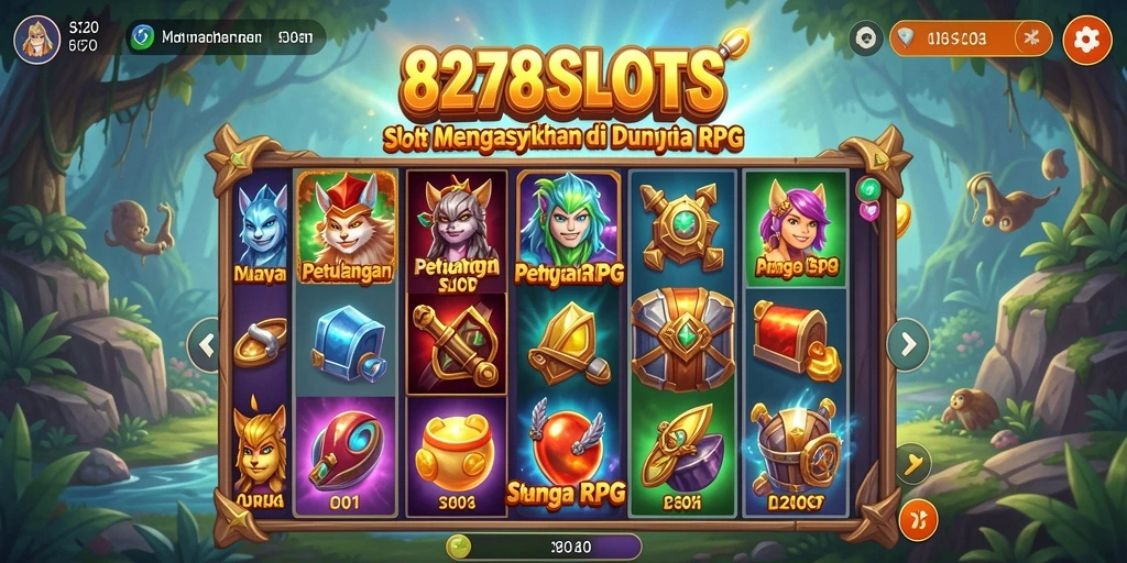 Gameplay RPG 8278SLOTS yang menegangkan dan seru.