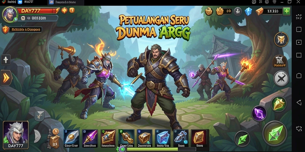 Tampilan gameplay epik di dunia ARPG yang imersif.