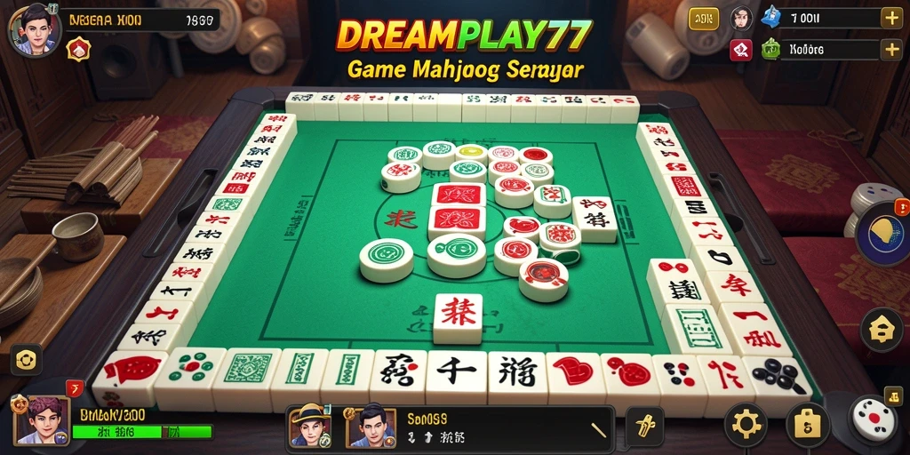 Screenshot utama menunjukkan pengalaman gameplay Mahjong yang seru.