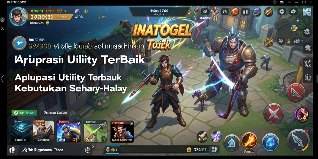 Screenshot utama INATOGEL menampilkan antarmuka pengguna yang menarik dan intuitif.