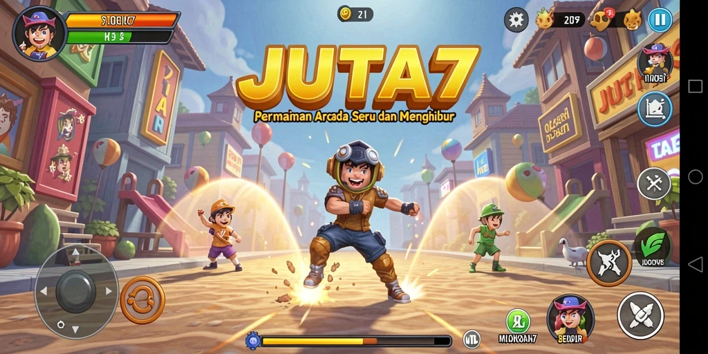Gameplay seru JUTA7 yang penuh tantangan dan keseruan.