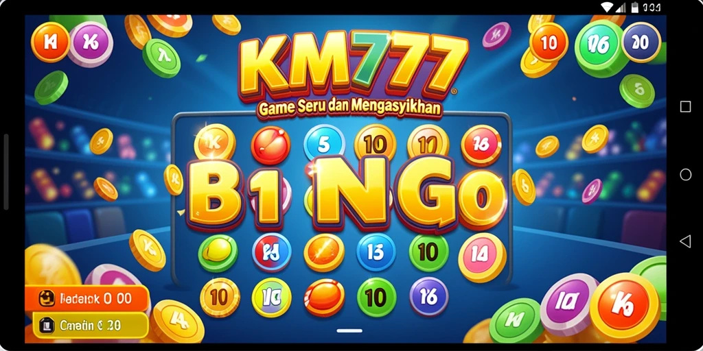 Screenshot gameplay KM777 yang menunjukkan keseruan bermain Bingo.