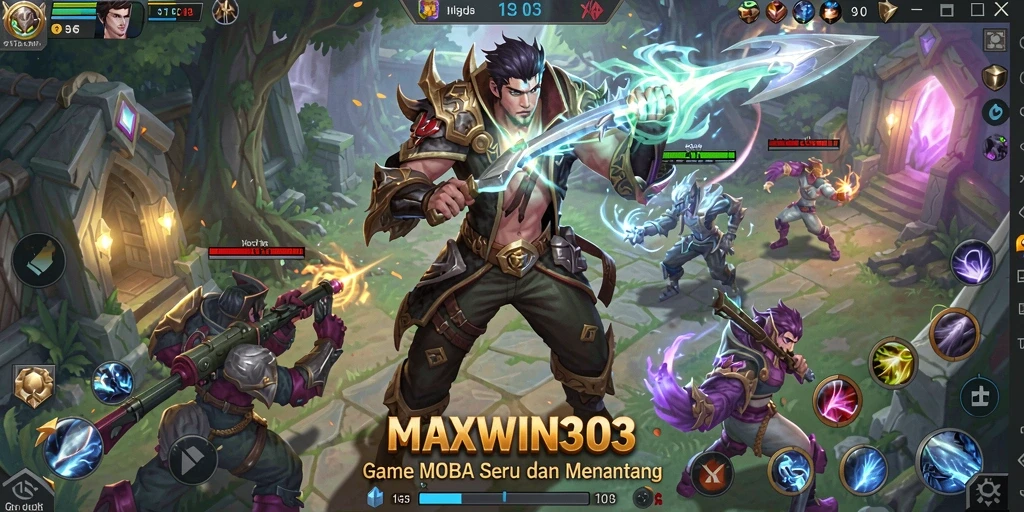 Gameplay dinamis dan pertarungan epik di MAXWIN303.