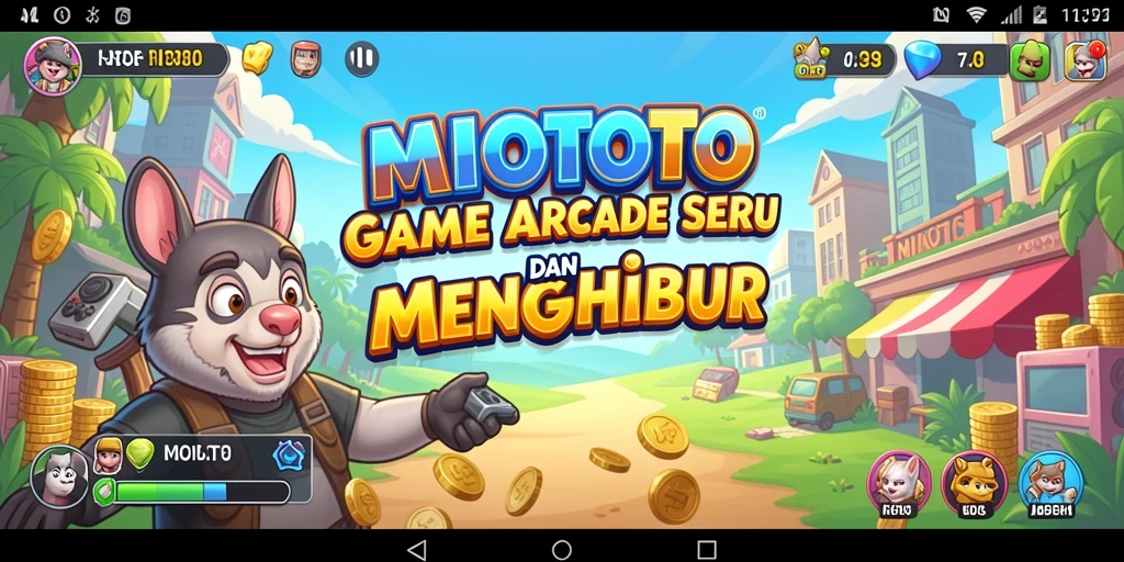 Tampilan gameplay seru dari MIOTOTO yang menantang.