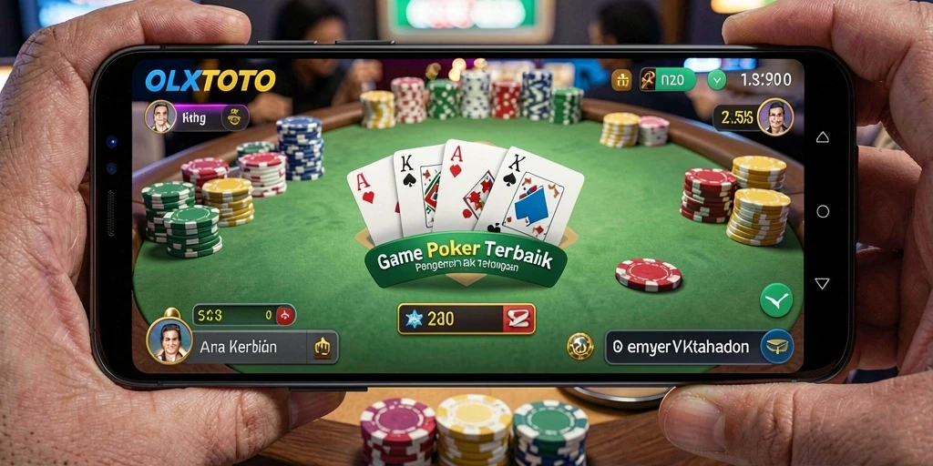Screenshot gameplay OLXTOTO menampilkan suasana poker yang seru dan kompetitif.