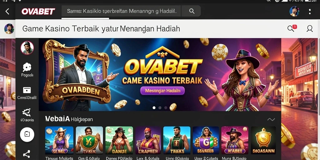 Screenshot OVABET menampilkan gameplay kasino yang seru dan interaktif.