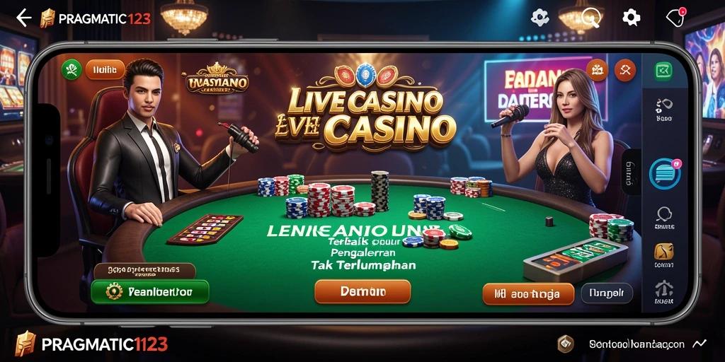 Gameplay Live Casino yang memikat dan interaktif di PRAGMATIC123.