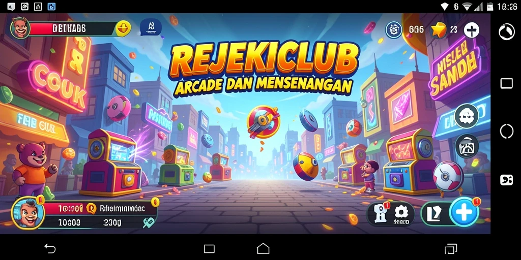 Tampilan gameplay menarik dari REJEKICLUB yang penuh warna.
