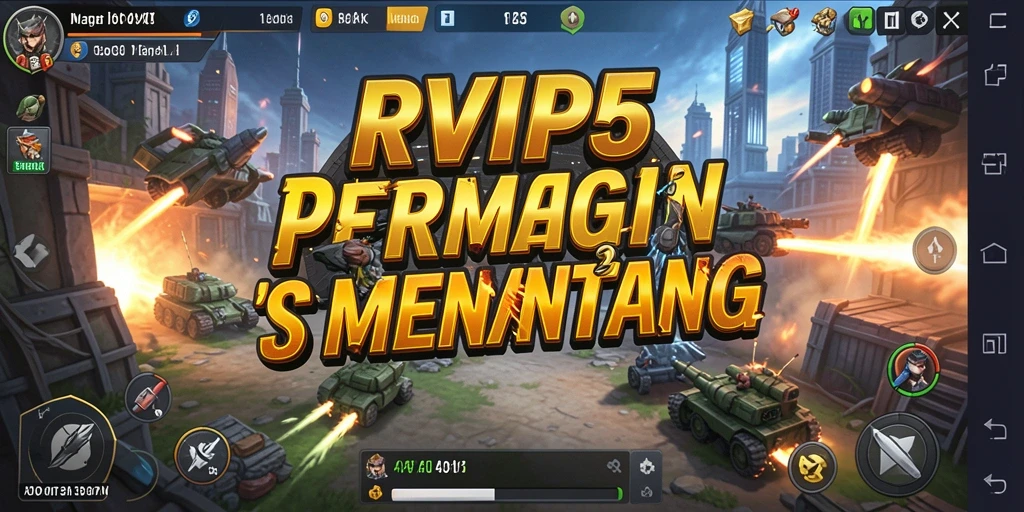 Tampilan seru dari gameplay RVIP5 yang penuh strategi.