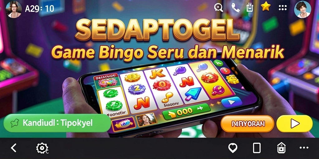 Screenshot gameplay SEDAPTOGEL menampilkan aksi Bingo yang seru.