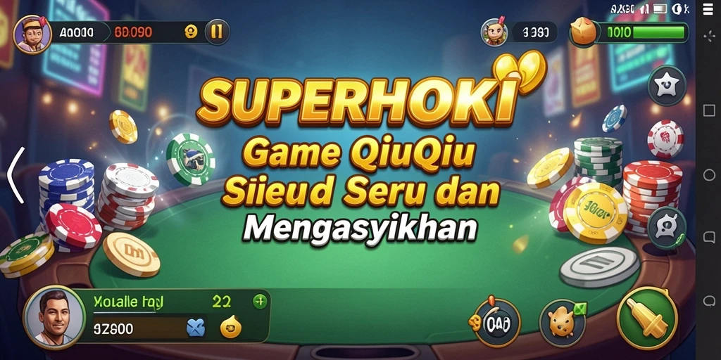Tampilan gameplay SUPERHOKI yang mengasyikkan saat bermain QiuQiu.