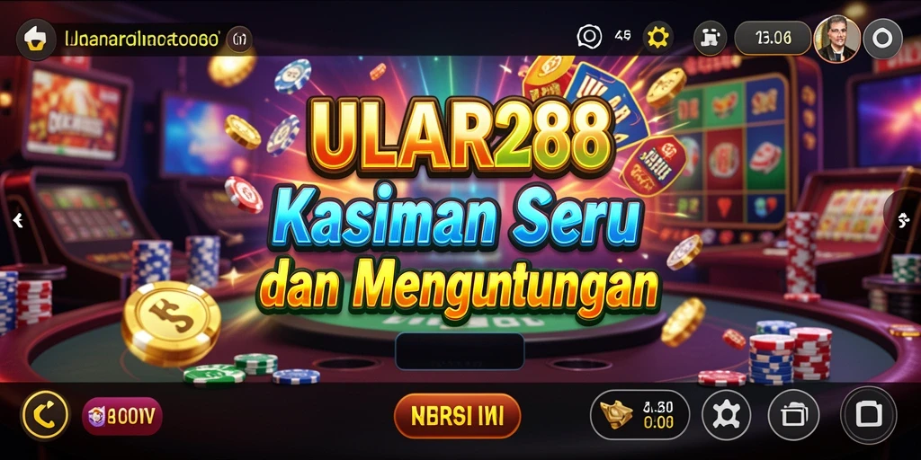 Gameplay menarik dari ULAR288 dalam suasana kasino.
