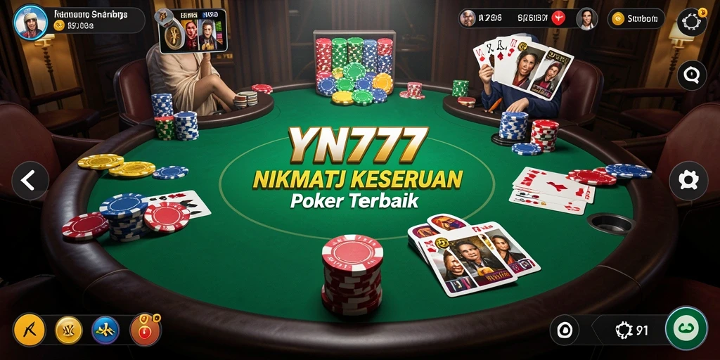 Screenshot gameplay YN777 yang menunjukkan aksi seru dalam permainan Poker.