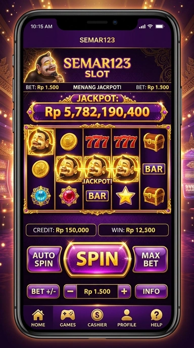 Tampilan antarmuka pengguna semar123 yang sederhana dan menarik.